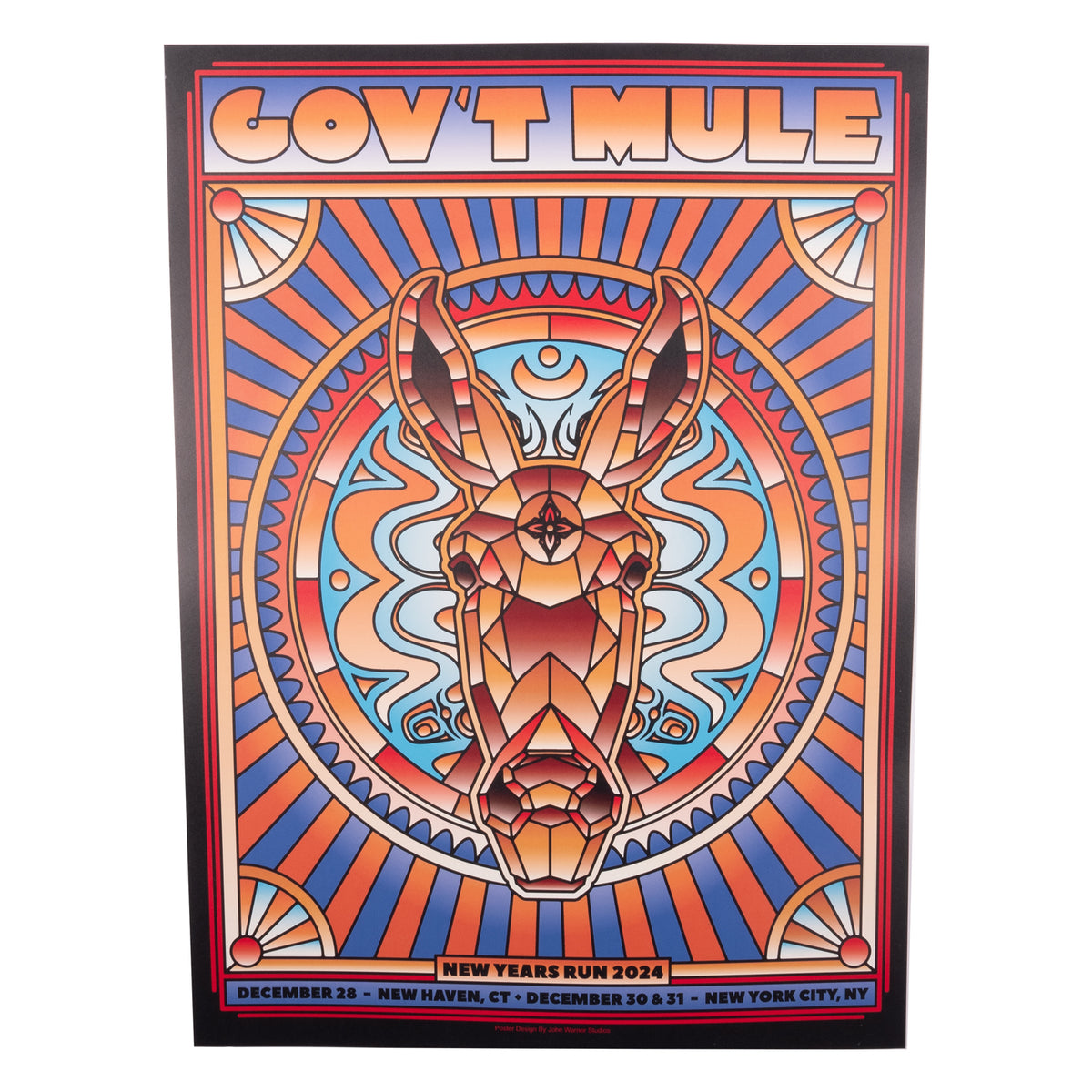 NYE 2024-2025 POSTER BY JOHN WARNER