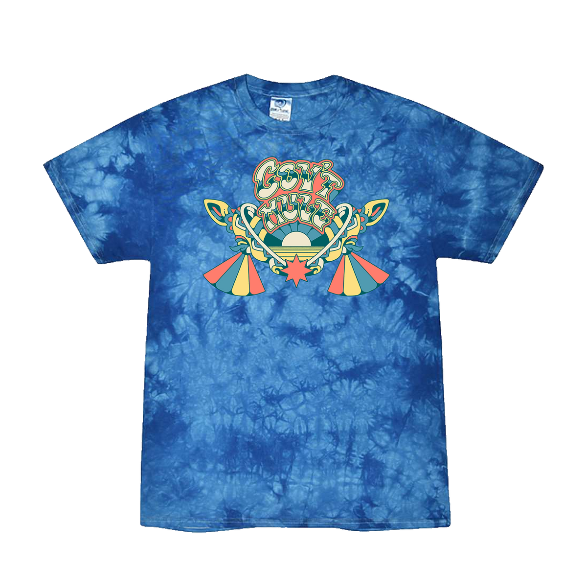 SPLIT FACE TIE DYE T-SHIRT
