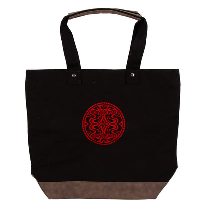 BLACK/RED DOSE LOGO TOTE BAG