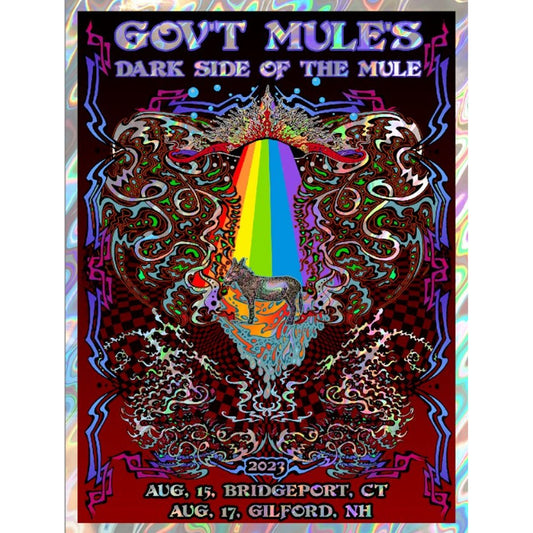 BRIDGEPORT, CT + GILFORD, NH 2023 POSTER BY MIKE DUBOIS FOIL VARIANT