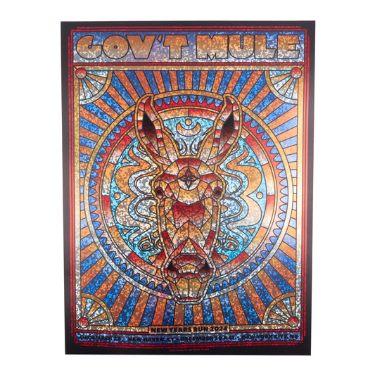 NYE 2024-2025 POSTER BY JOHN WARNER FOIL VARIANT
